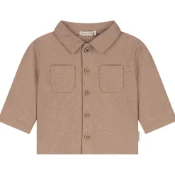 Shirts & Blouses|Shirts & Blouses*Sweet Petit baby blouse lange mouwen effen bruin DarkSand Melange