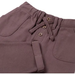 Broeken & Tuinbroeken|Broeken*Sweet Petit baby broek Benja effen bruin Dark Mud Brown