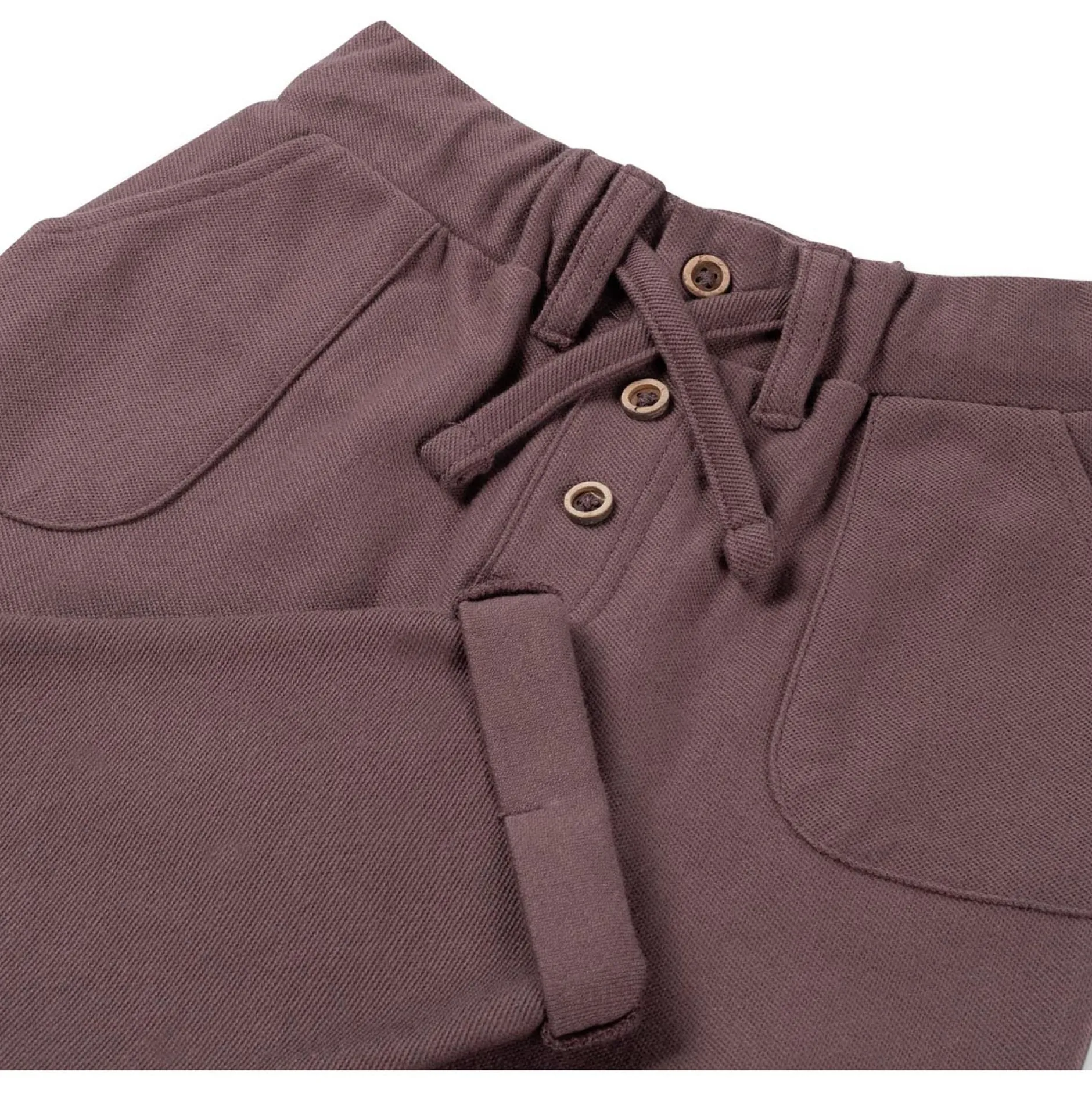 Broeken & Tuinbroeken|Broeken*Sweet Petit baby broek Benja effen bruin Dark Mud Brown