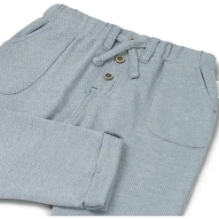 Broeken & Tuinbroeken|Broeken*Sweet Petit baby broek Benja effen blauw Light Sky Blue