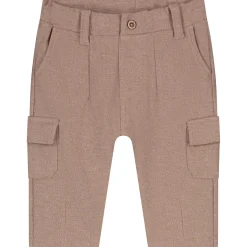 Broeken & Tuinbroeken|Broeken*Sweet Petit baby broek lange mouwen effen bruin DarkSand Melange
