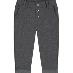 Broeken & Tuinbroeken|Broeken*Sweet Petit baby broek Merlijn  effen grijs Anthra Grey Melange
