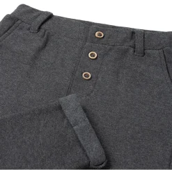 Broeken & Tuinbroeken|Broeken*Sweet Petit baby broek Merlijn effen grijs Anthra Grey Melange