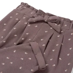 Broeken & Leggings|Broeken*Sweet Petit baby broek Otje all over print bruin Dark Mud Brown