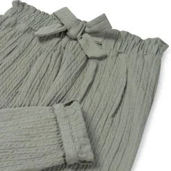 Broeken & Leggings|Broeken*Sweet Petit baby broek Puck effen groen Sage Green