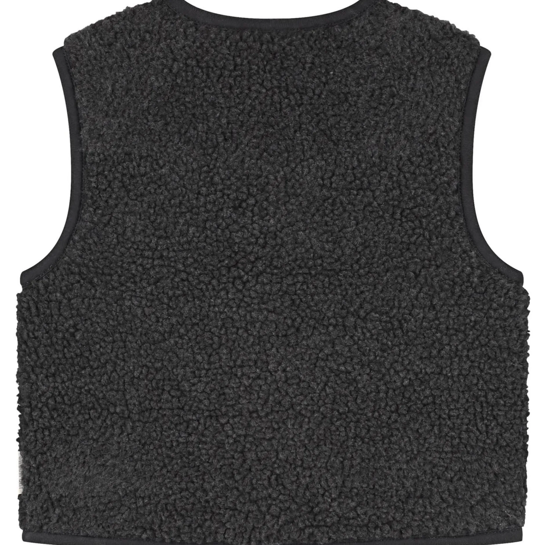 Truien & Vesten|Vesten*Sweet Petit baby gilet Bart mouwloos effen grijs Anthra Grey Melange