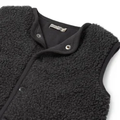 Truien & Vesten|Vesten*Sweet Petit baby gilet Bart mouwloos effen grijs Anthra Grey Melange