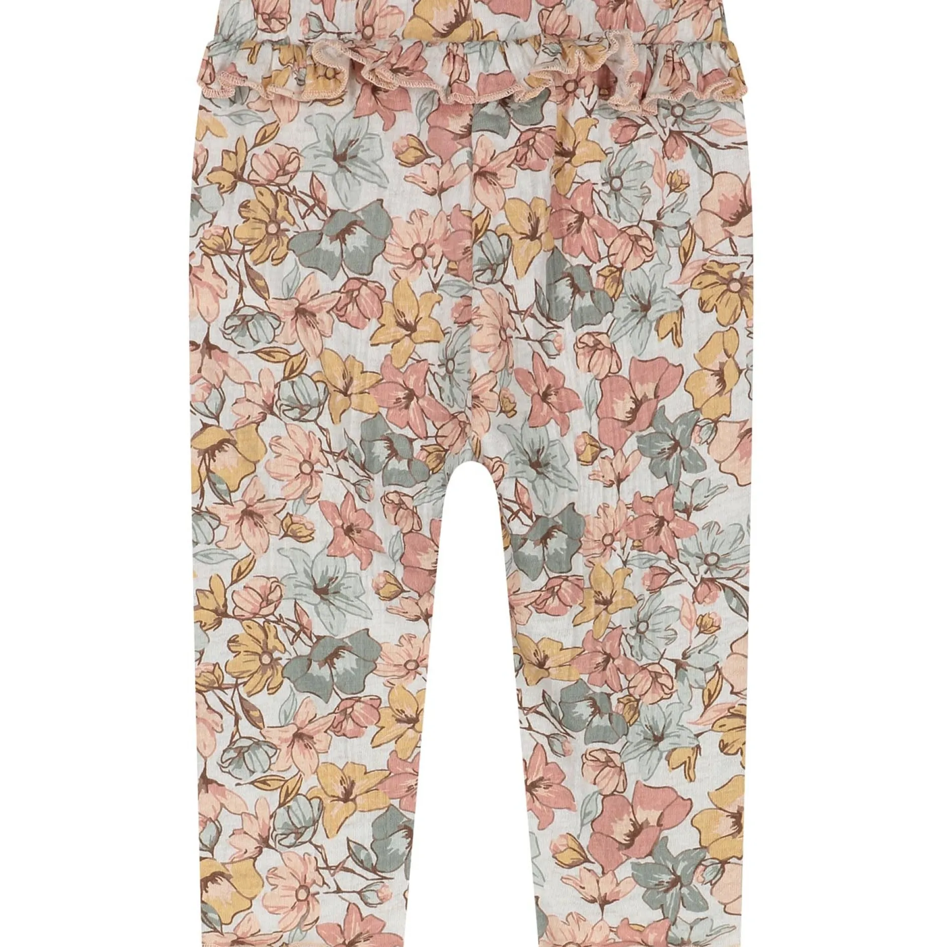 Broeken & Leggings|Leggings*Sweet Petit baby legging Pien bloemen beige Soft Ecru Melange