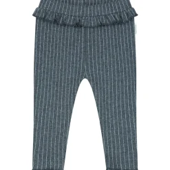 Broeken & Leggings|Broeken*Sweet Petit baby legging Pien strepen grijs Anthra Grey Melange