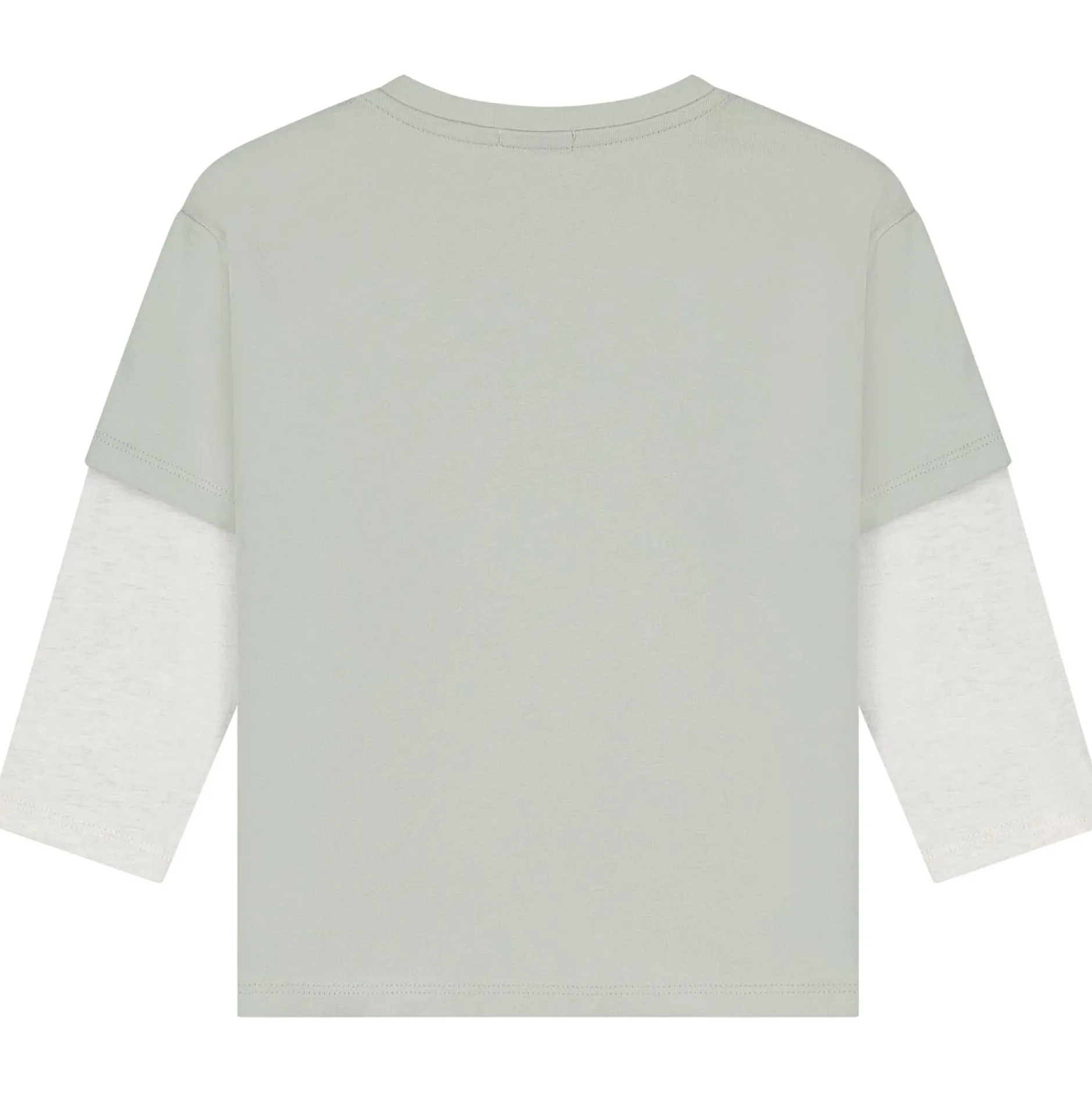 Shirts & Blouses|Shirts & Blouses*Sweet Petit baby shirt lange mouwen meerkleurig groen Soft Green