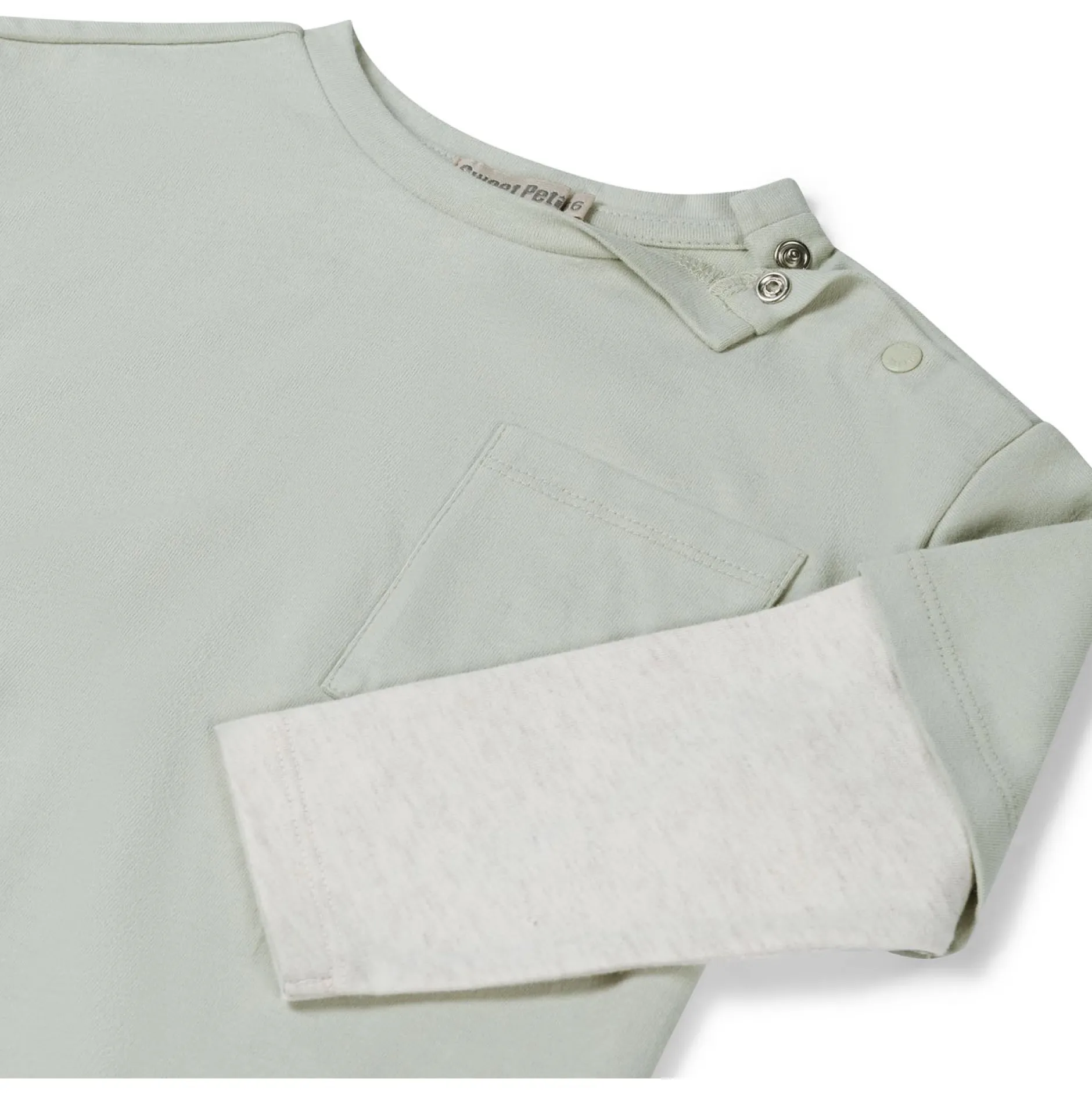 Shirts & Blouses|Shirts & Blouses*Sweet Petit baby shirt lange mouwen meerkleurig groen Soft Green