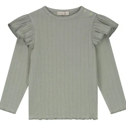 Shirts & Blouses|Shirts & Blouses*Sweet Petit baby shirt Meave lange mouwen effen groen Sage Green