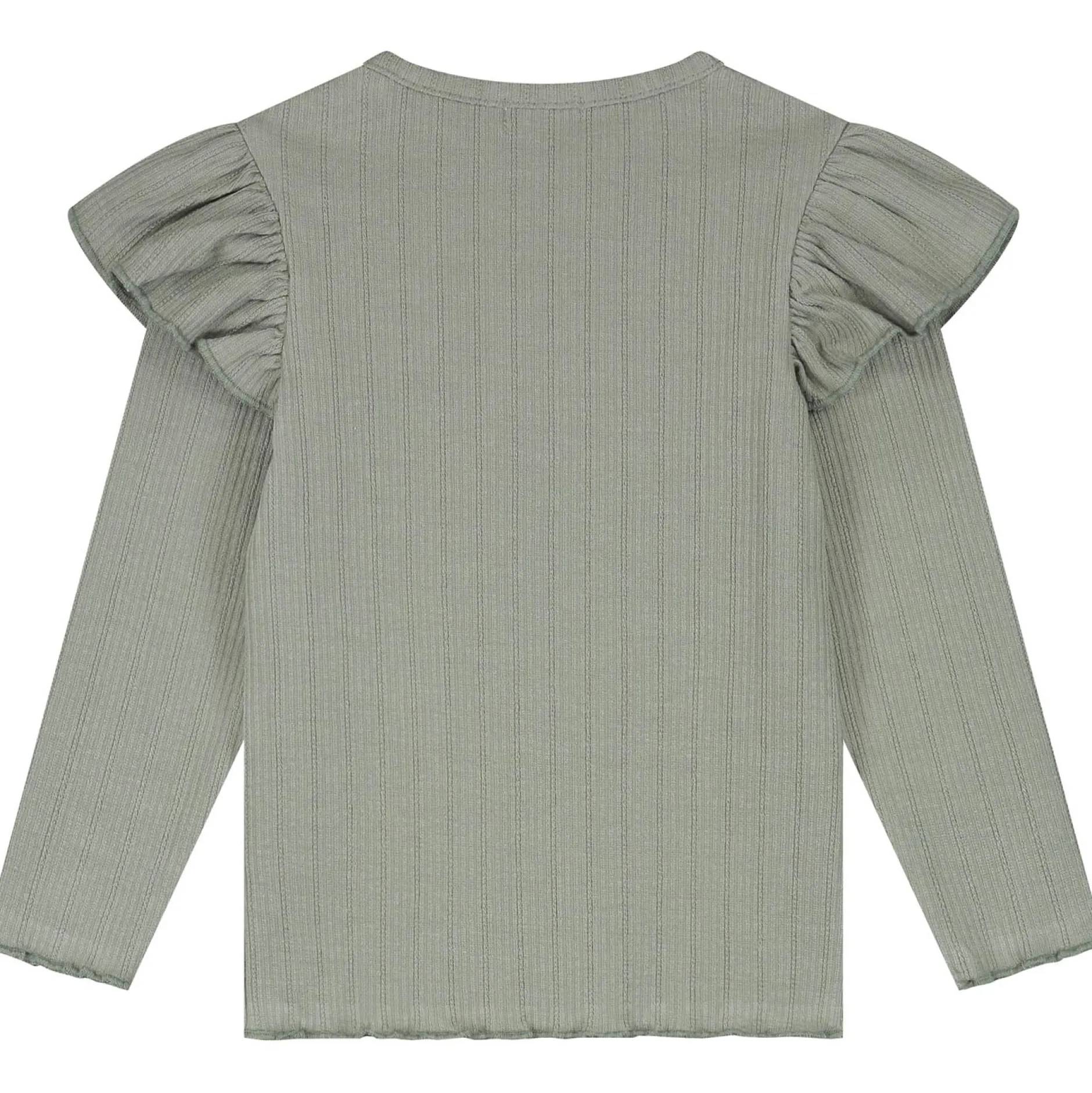 Shirts & Blouses|Shirts & Blouses*Sweet Petit baby shirt Meave lange mouwen effen groen Sage Green