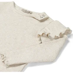 Shirts & Blouses|Shirts & Blouses*Sweet Petit baby shirt Meave lange mouwen effen wit Soft Ecru Melange