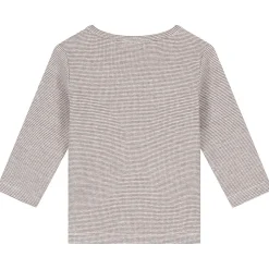 Shirts & Blouses|Shirts & Blouses*Sweet Petit baby shirt Mees lange mouwen effen bruin Dark Mud Brown