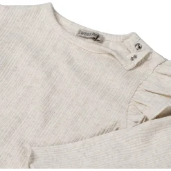 Shirts & Blouses|Shirts & Blouses*Sweet Petit baby shirt Meave lange mouwen effen beige Soft Ecru Melange