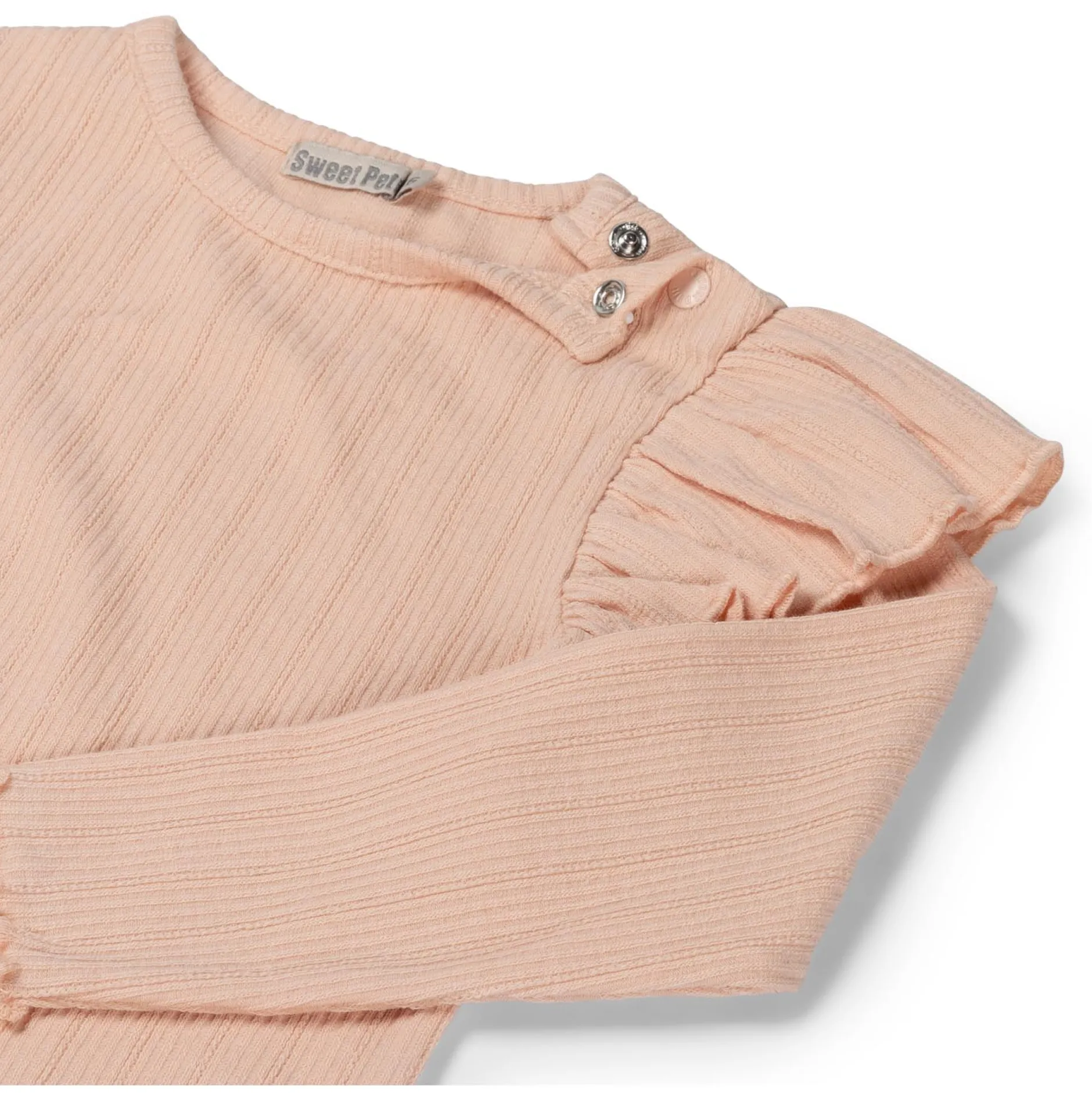 Shirts & Blouses|Shirts & Blouses*Sweet Petit baby shirt Meave lange mouwen effen roze Light Salmon