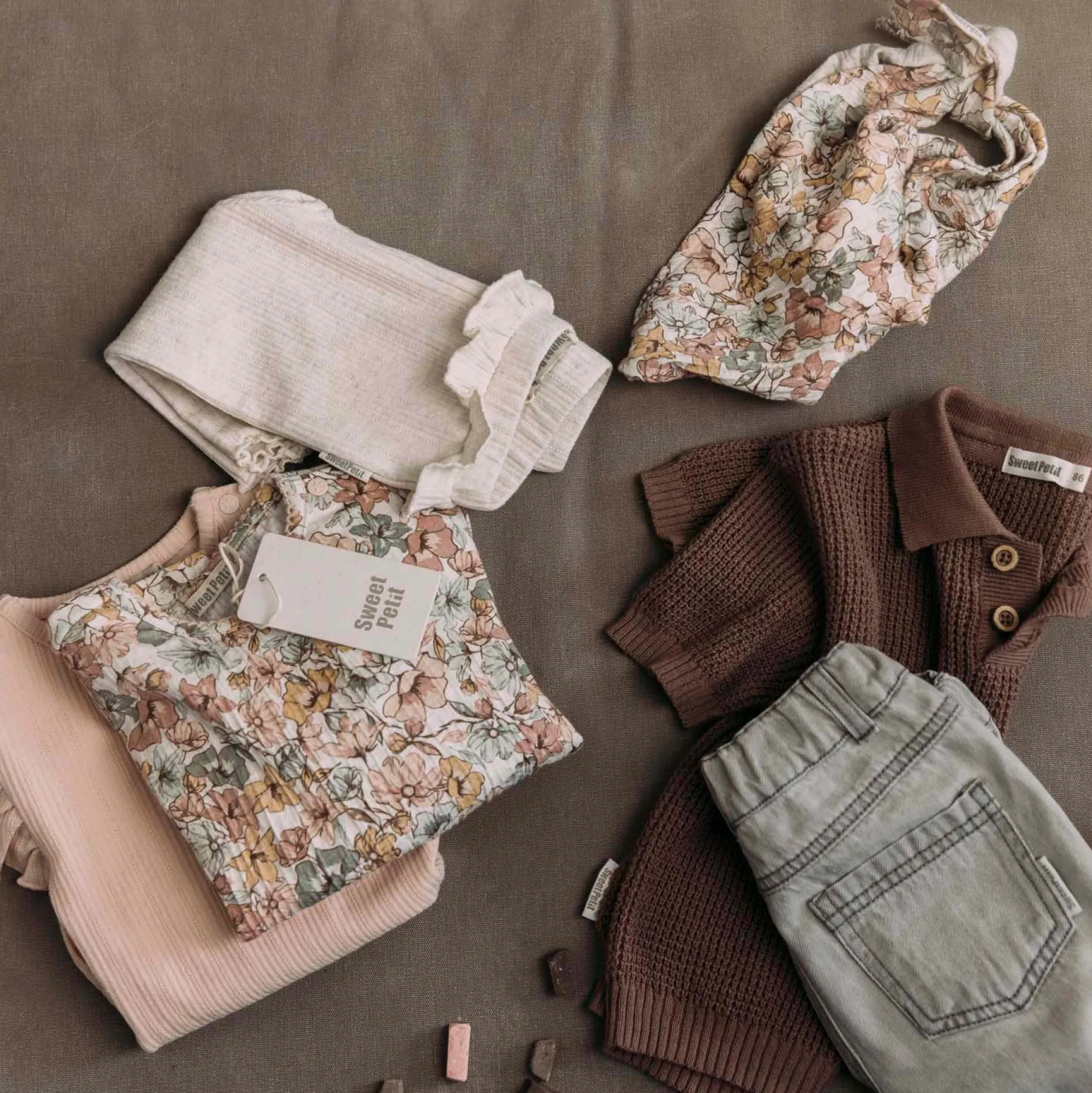 Shirts & Blouses|Shirts & Blouses*Sweet Petit baby shirt Meave lange mouwen effen roze Light Salmon