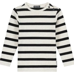 Shirts & Blouses|Shirts & Blouses*Sweet Petit baby shirt Sepp lange mouwen strepen beige Soft Ecru Melange