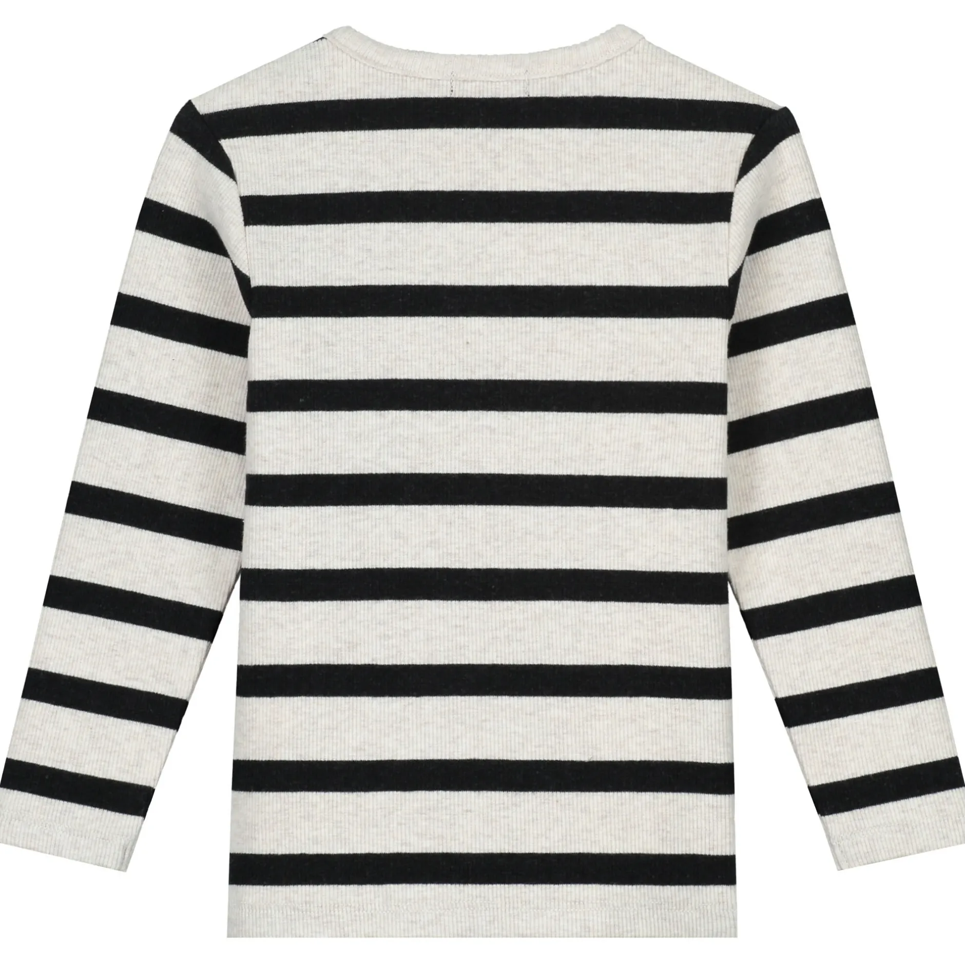 Shirts & Blouses|Shirts & Blouses*Sweet Petit baby shirt Sepp lange mouwen strepen beige Soft Ecru Melange