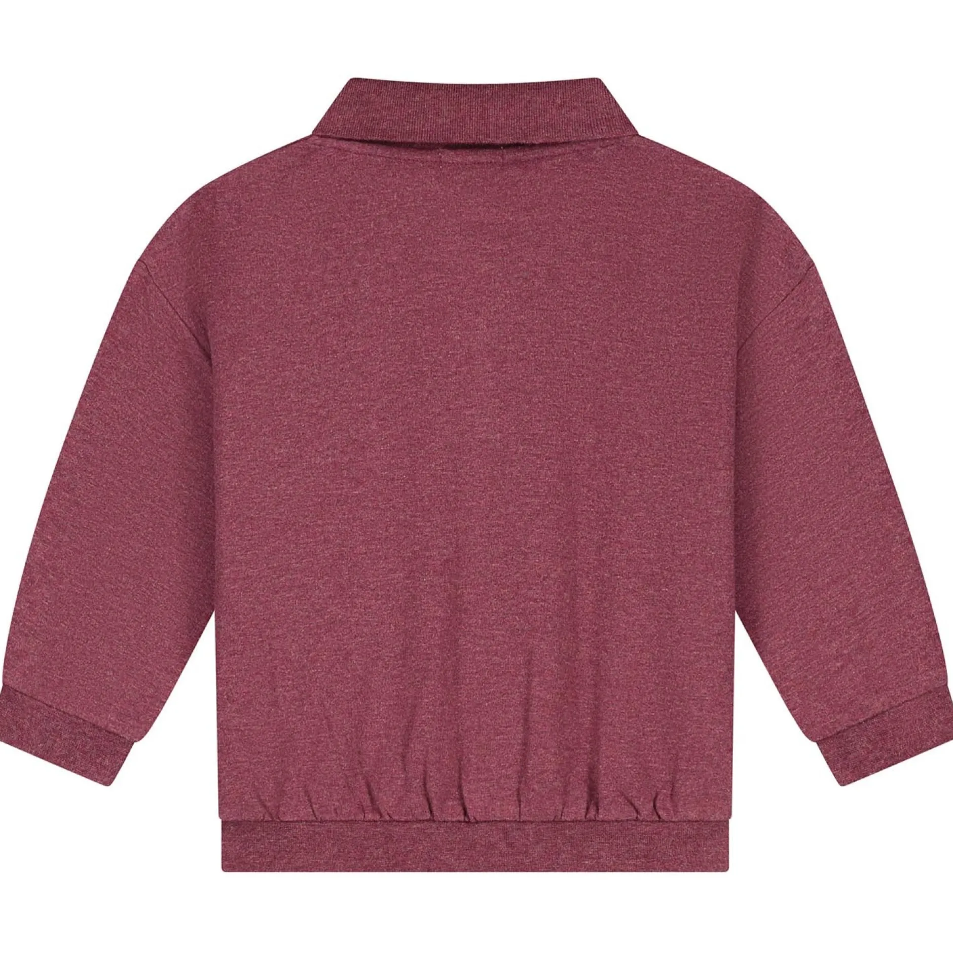 Truien & Vesten|Truien & Sweaters*Sweet Petit baby sweater Pim lange mouwen effen rood Red Brown