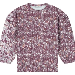 Truien & Vesten|Shirts & Blouses*Sweet Petit baby sweater mira lange mouwen bladeren multi Soft Ecru Melange