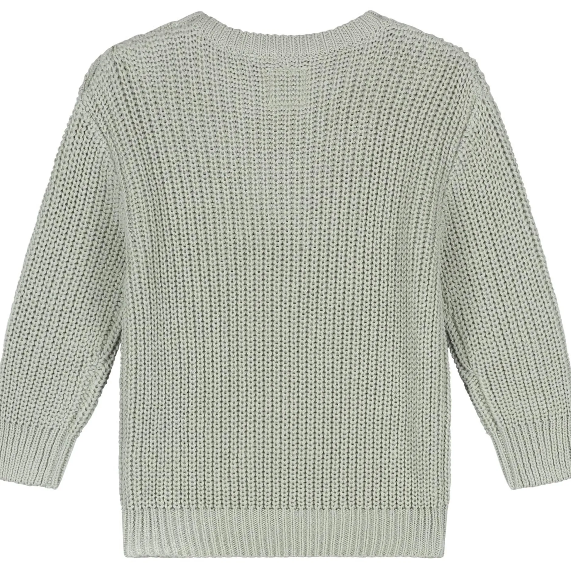 Truien & Vesten|Truien & Sweaters*Sweet Petit baby trui lange mouwen effen groen Soft Green