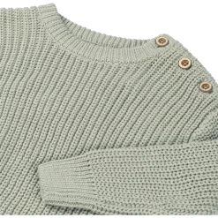 Truien & Vesten|Truien & Sweaters*Sweet Petit baby trui lange mouwen effen groen Soft Green