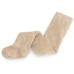 Sokken & Maillots|Sokken & Maillots*Sweet Petit maillot rib  effen beige Dark Brown Melange