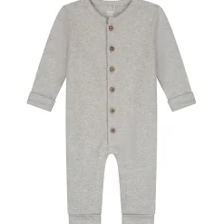 Boxpakjes|Boxpakjes & Jumpsuits*Sweet Petit Mini boxpakje lange mouwen effen grijs Soft Stone Melange