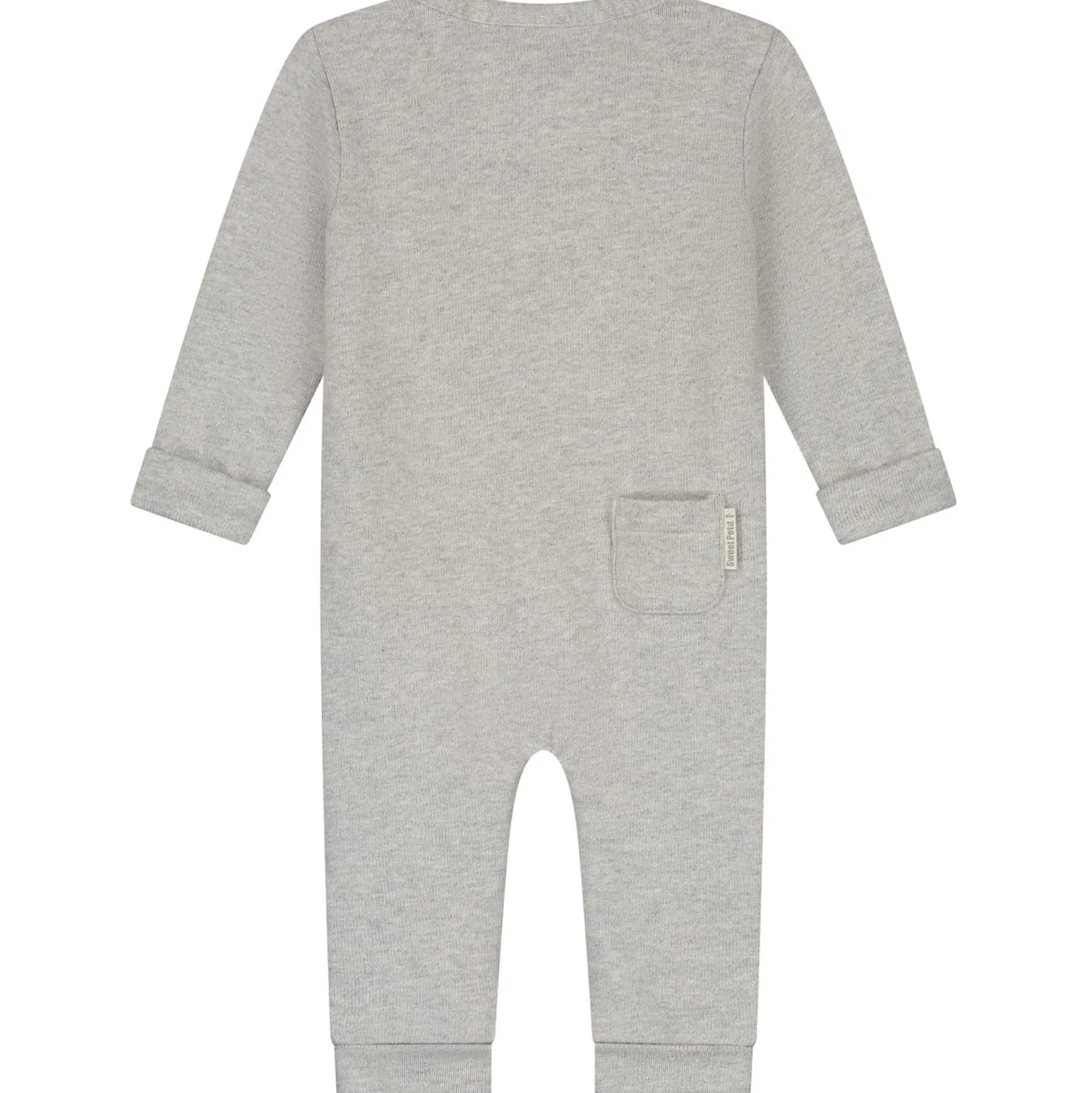 Boxpakjes|Boxpakjes & Jumpsuits*Sweet Petit Mini boxpakje lange mouwen effen grijs Soft Stone Melange