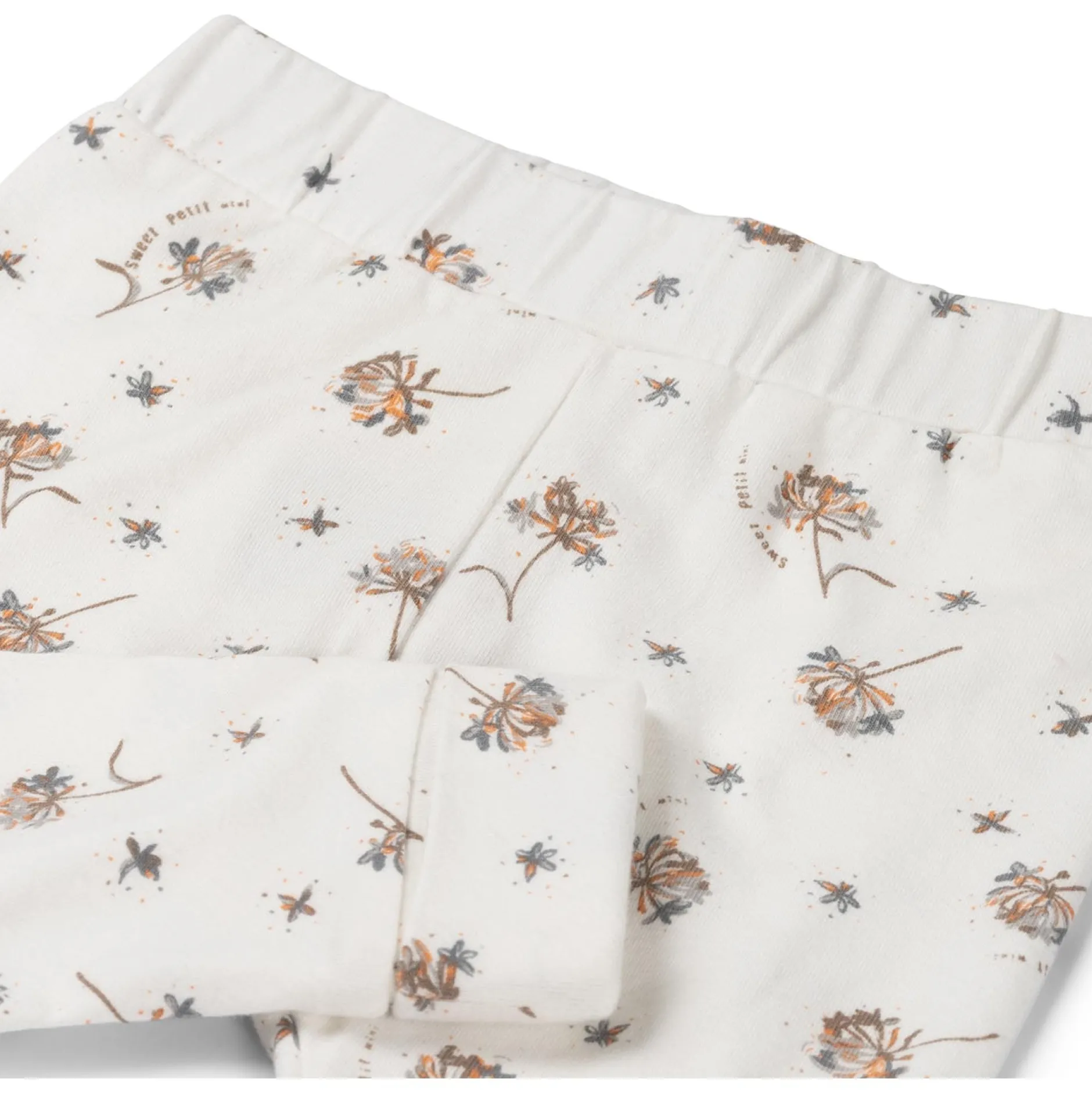 Broeken & Leggings|Broeken*Sweet Petit Mini broek all over print wit Ivory White