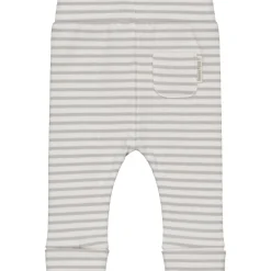 Broeken & Tuinbroeken|Broeken & Leggings*Sweet Petit Mini broek rib  strepen grijs Soft Stone Melange