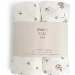 Doeken & Luiers*Sweet Petit Mini hydrofiele multidoeken 2 stuks  wit