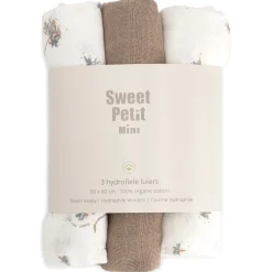 Doeken & Luiers*Sweet Petit Mini hydrofiele luiers 3 stuks  beige