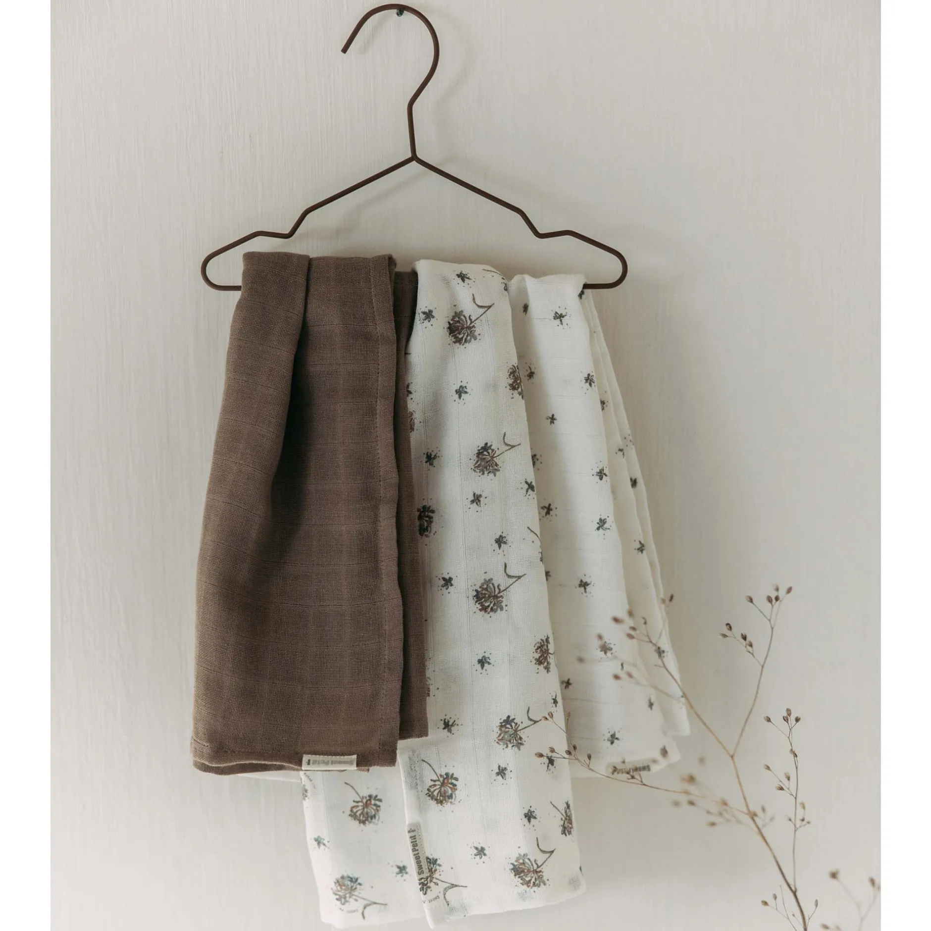 Doeken & Luiers*Sweet Petit Mini hydrofiele luiers 3 stuks beige