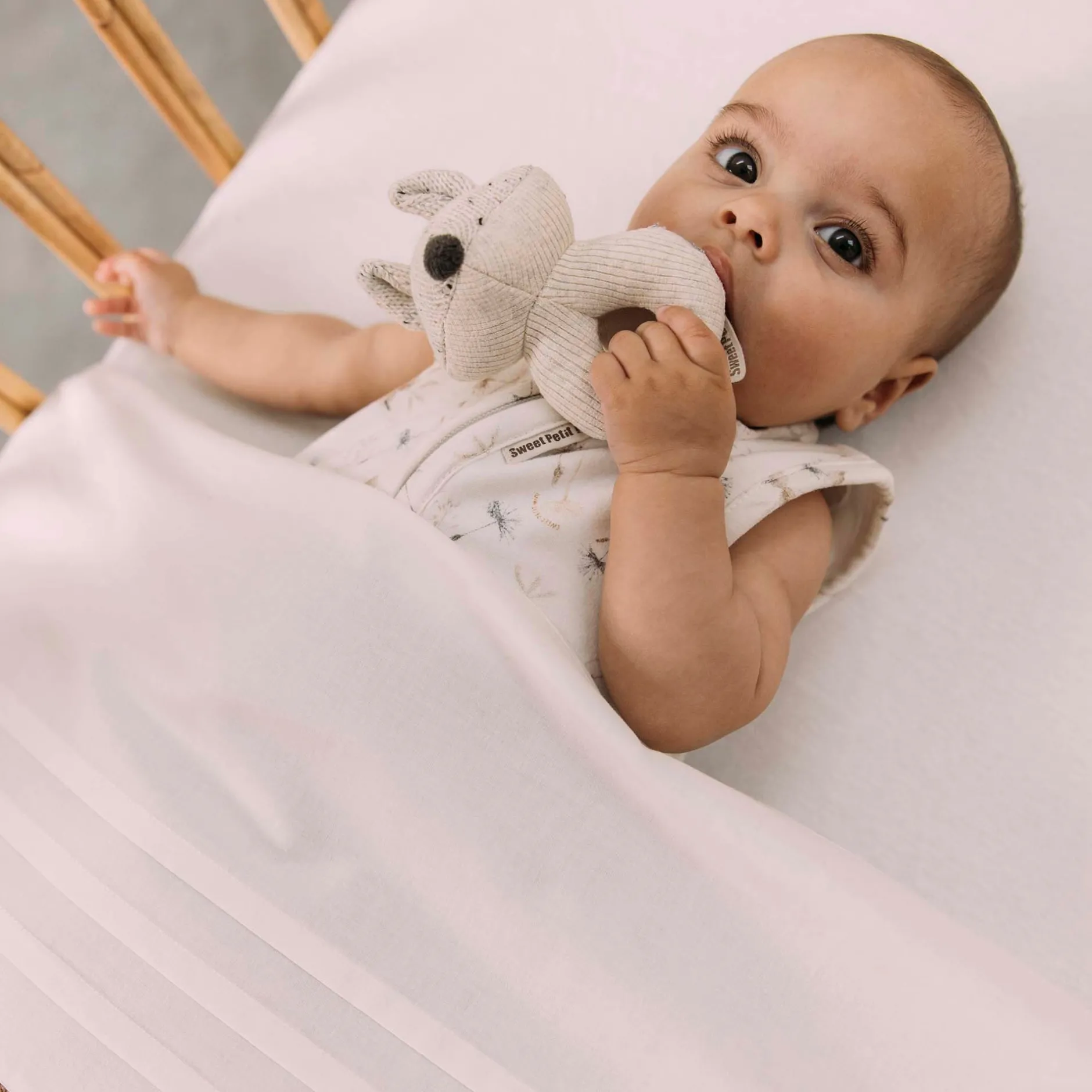 Lakens*Sweet Petit Mini ledikantlaken wit