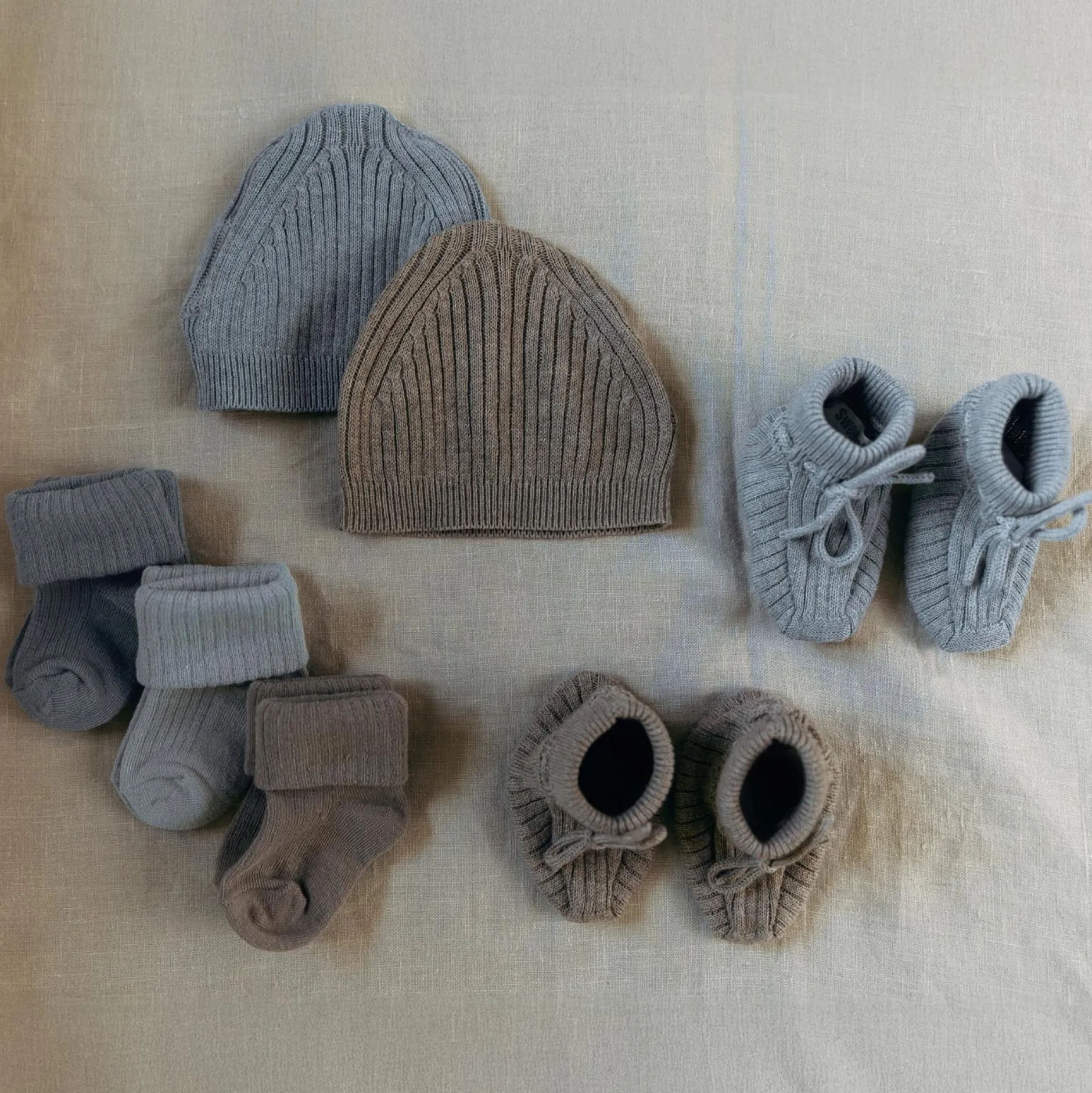Accessoires|Accessoires*Sweet Petit Mini muts blauw Soft Blue Grey