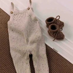 Boxpakjes|Boxpakjes & Jumpsuits*Sweet Petit Mini newborn tuinbroek mouwloos effen beige Ecru