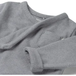 Shirts & Blouses|Shirts & Blouses*Sweet Petit Mini overslagshirt lange mouwen effen blauw Soft Blue Grey