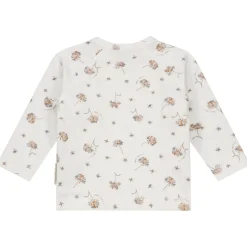 Shirts & Blouses|Shirts & Blouses*Sweet Petit Mini overslagshirt lange mouwen all over print wit Ivory White