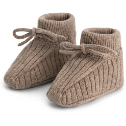Sokjes & Slofjes*Sweet Petit Mini slofjes   bruin Mid Brown Melange