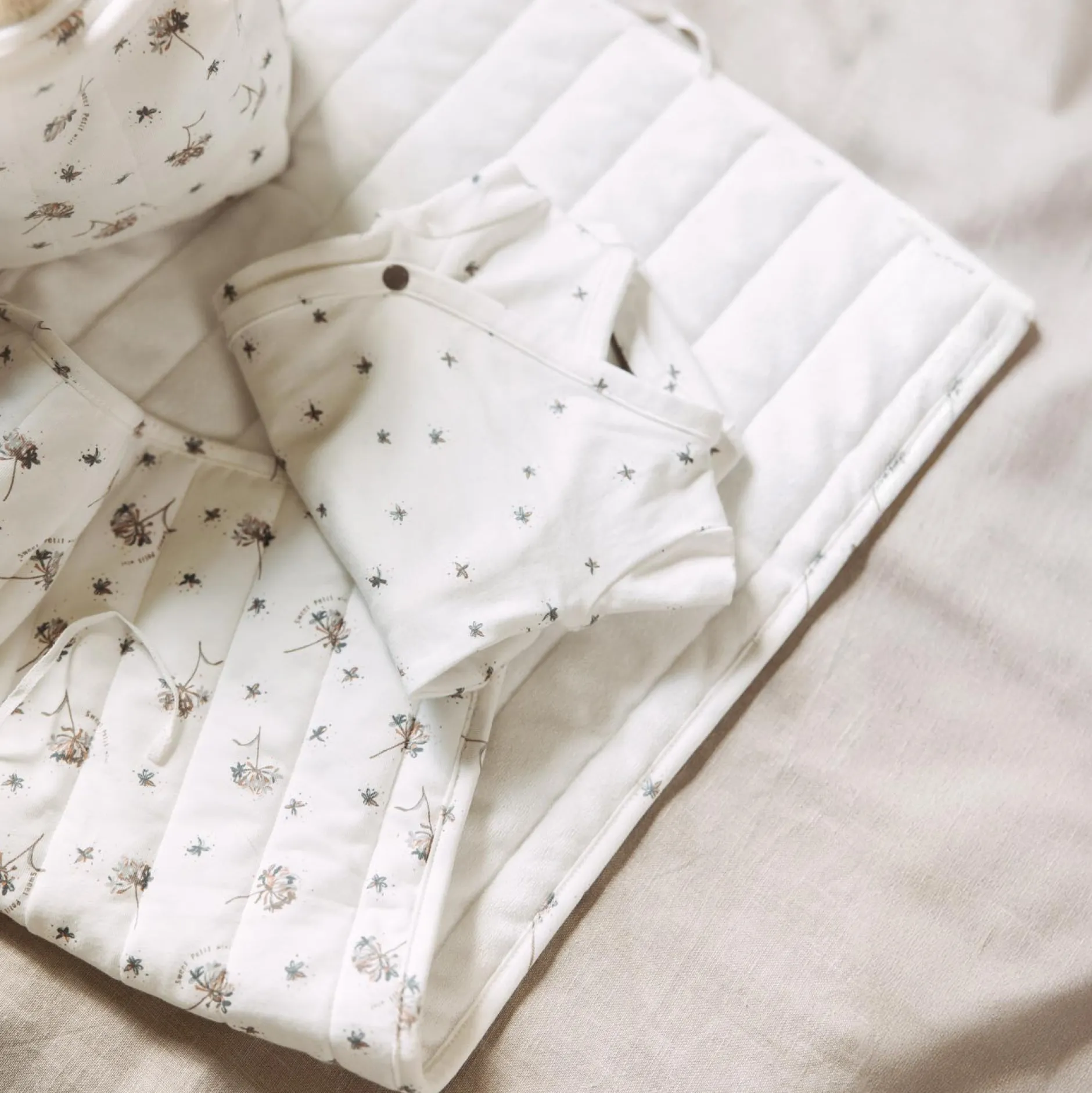 Luiertassen*Sweet Petit Mini verschoningsmatje Ivory White