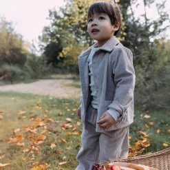 Shirts & Blouses|Shirts & Blouses*Sweet Petit peuter blouse Jack lange mouwen effen taupe Light Clay