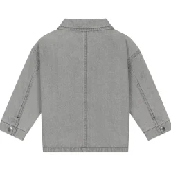 Truien & Vesten|Vesten*Sweet Petit peuter blouse Zeb lange mouwen effen grijs Dark Grey Denim