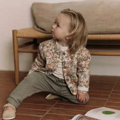 Broeken & Leggings|Broeken & Leggings*Sweet Petit peuter broek Puck effen groen Sage Green