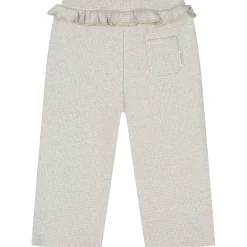 Broeken & Leggings|Broeken & Leggings*Sweet Petit peuter broek Nina  effen beige Dark Brown Melange