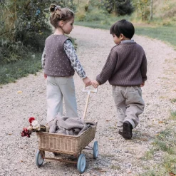 Broeken & Tuinbroeken|Broeken & Leggings*Sweet Petit peuter broek Riv  effen taupe Light Clay