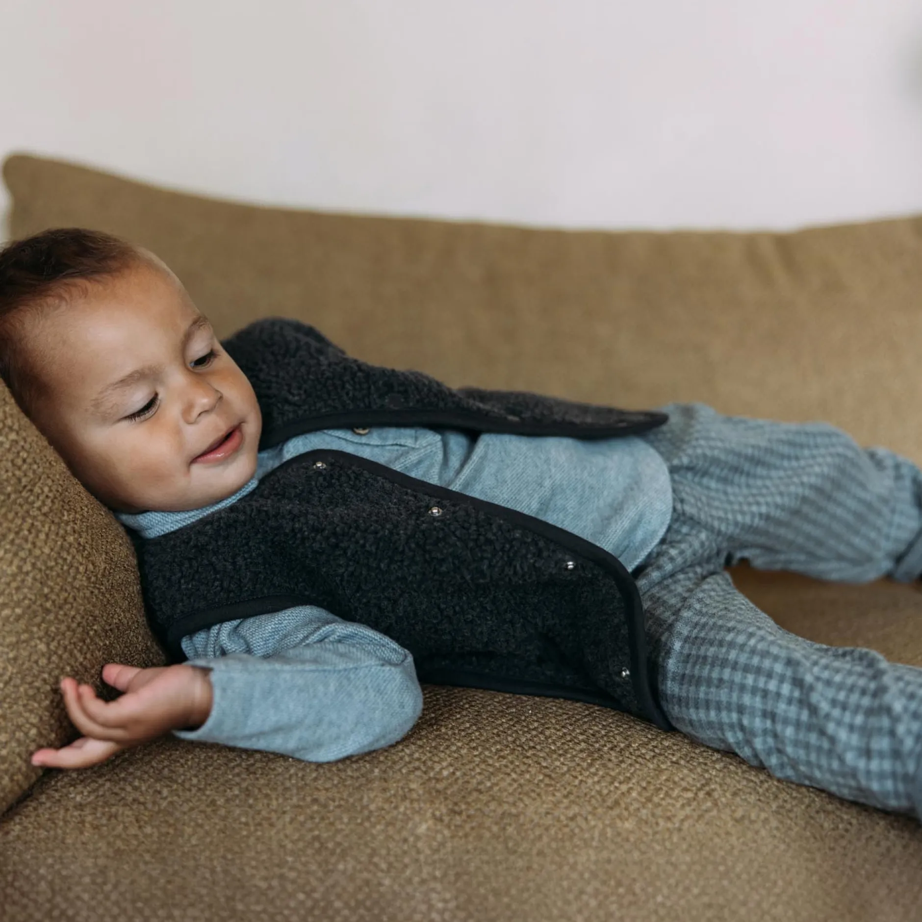 Broeken & Tuinbroeken|Broeken & Leggings*Sweet Petit peuter broek Goof ruit grijs Mid Stone Melange