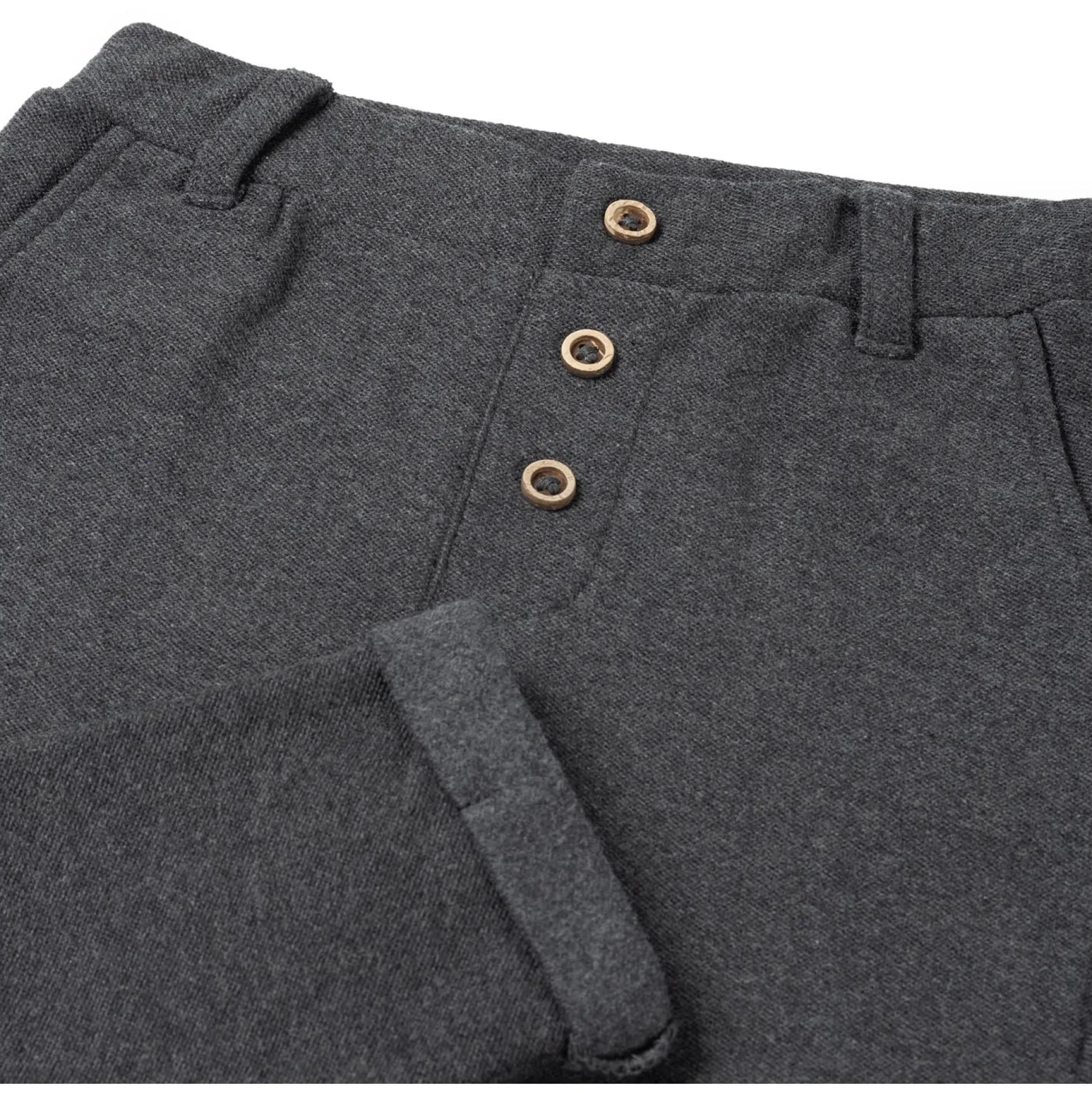 Broeken & Tuinbroeken|Broeken & Leggings*Sweet Petit peuter broek Merlijn effen grijs Anthra Grey Melange